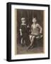 Brother and Sister 1924-null-Framed Photographic Print