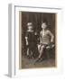 Brother and Sister 1924-null-Framed Photographic Print