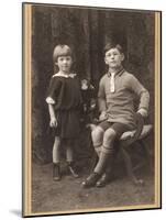 Brother and Sister 1924-null-Mounted Photographic Print
