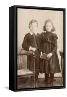 Brother and Sister C.1880S-Henry Bonn-Framed Stretched Canvas