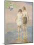 Brother and Sister, C.1915 (Oil on Canvas)-Edward Henry Potthast-Mounted Giclee Print