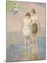 Brother and Sister, C.1915 (Oil on Canvas)-Edward Henry Potthast-Mounted Giclee Print