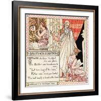 Brother and Sister, Illustration from 'Baby's Own Aesop', Engraved and Printed by Edmund Evans,…-Walter Crane-Framed Giclee Print