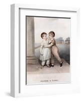 Brother and Sister, Late 18th-Early 19th Century-Adam Buck-Framed Giclee Print