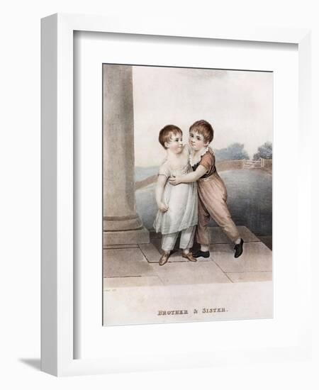 Brother and Sister, Late 18th-Early 19th Century-Adam Buck-Framed Giclee Print