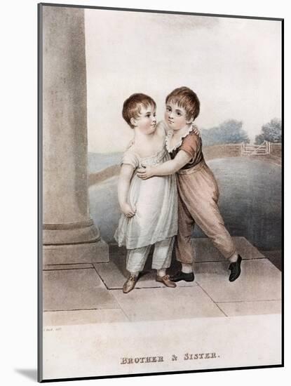 Brother and Sister, Late 18th-Early 19th Century-Adam Buck-Mounted Giclee Print