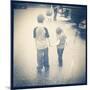 Brother and Sister Together-melking-Mounted Photographic Print