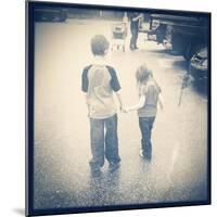 Brother and Sister Together-melking-Mounted Photographic Print