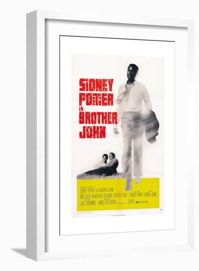 Brother John, Beverly Todd, Sidney Poitier, 1971-null-Framed Art Print