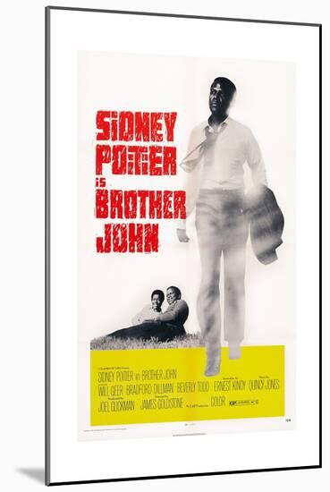 Brother John, Beverly Todd, Sidney Poitier, 1971-null-Mounted Art Print