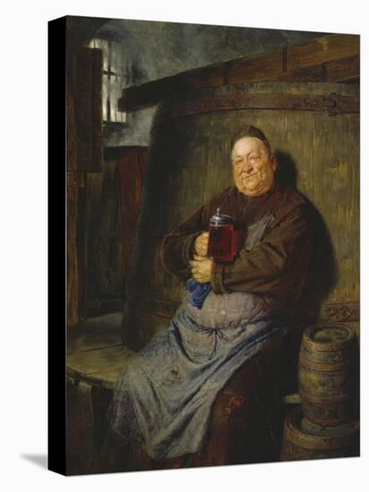 Brother Master Brewer in the Beer Cellar, 1902-Eduard Grutzner-Stretched Canvas
