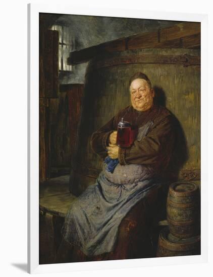 Brother Master Brewer in the Beer Cellar, 1902-Eduard Grutzner-Framed Giclee Print