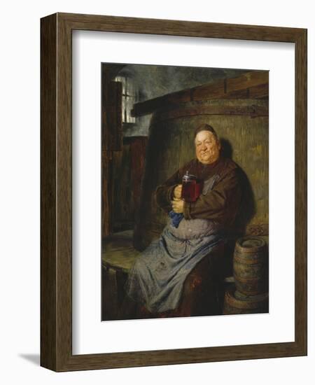 Brother Master Brewer in the Beer Cellar, 1902-Eduard Grutzner-Framed Giclee Print