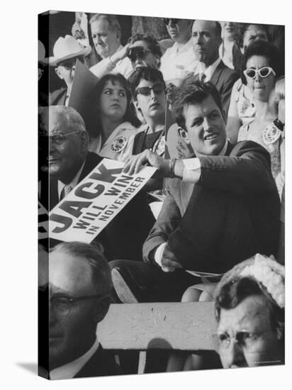 Brother of John F. Kennedy, Edward M. Kennedy, at the 1960 Democratic National Convention-Ralph Crane-Stretched Canvas
