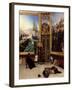 Brother Philippe Copying the Portrait of the Marquis De Fontanes in the Versailles Museum-Horace Vernet-Framed Giclee Print