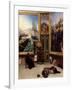 Brother Philippe Copying the Portrait of the Marquis De Fontanes in the Versailles Museum-Horace Vernet-Framed Giclee Print