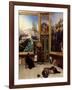 Brother Philippe Copying the Portrait of the Marquis De Fontanes in the Versailles Museum-Horace Vernet-Framed Giclee Print