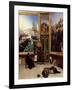 Brother Philippe Copying the Portrait of the Marquis De Fontanes in the Versailles Museum-Horace Vernet-Framed Giclee Print