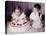 Brother Watches His Sister Blow Out Candles on Birthday Cake, Ca. 1956-null-Stretched Canvas