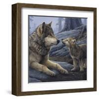 Brother Wolf (detail)-Daniel Smith-Framed Art Print