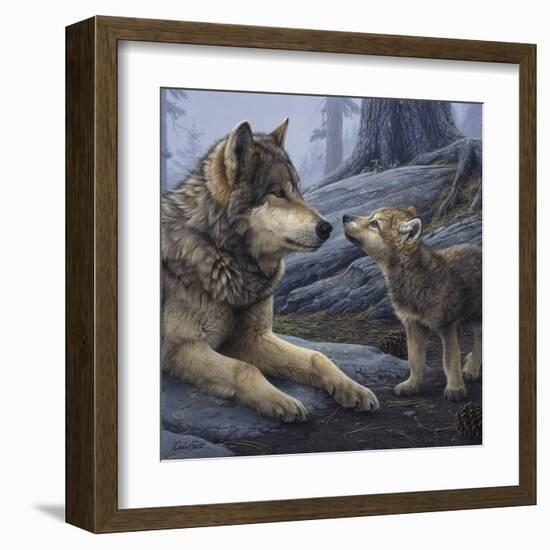 Brother Wolf (detail)-Daniel Smith-Framed Art Print