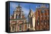 Brotherhood of Blackheads House, Old Town, UNESCO World Heritage Site, Riga, Latvia, Europe-Doug Pearson-Framed Stretched Canvas