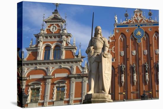 Brotherhood of Blackheads House, Old Town, UNESCO World Heritage Site, Riga, Latvia, Europe-Doug Pearson-Stretched Canvas