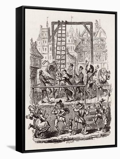 Brothers Grimm Children's and-George Cruikshank-Framed Stretched Canvas