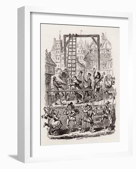 Brothers Grimm Children's and-George Cruikshank-Framed Giclee Print