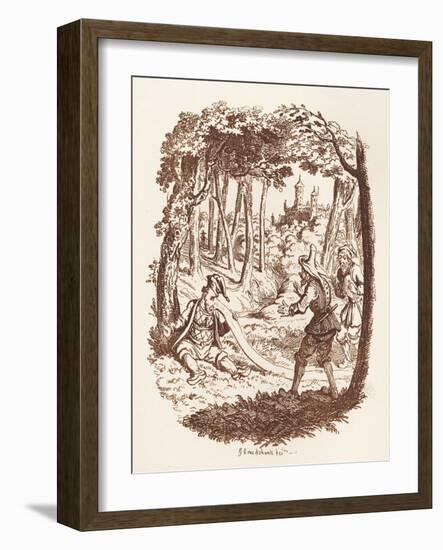 Brothers Grimm Children's and-George Cruikshank-Framed Giclee Print