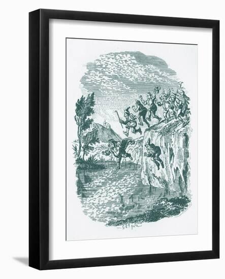 Brothers Grimm Children's and-George Cruikshank-Framed Giclee Print