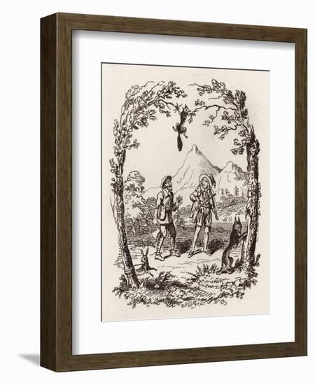 Brothers Grimm Children's and-George Cruikshank-Framed Giclee Print