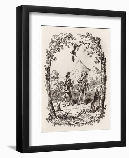 Brothers Grimm Children's and-George Cruikshank-Framed Giclee Print