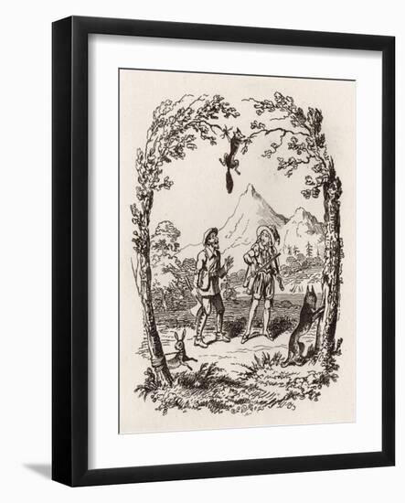 Brothers Grimm Children's and-George Cruikshank-Framed Giclee Print