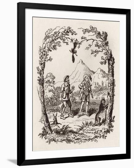 Brothers Grimm Children's and-George Cruikshank-Framed Giclee Print