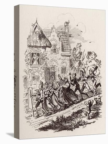 Brothers Grimm Children's-George Cruikshank-Stretched Canvas