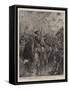 Brothers in Arms Meet Again, a Scene in the Strand-William T. Maud-Framed Stretched Canvas