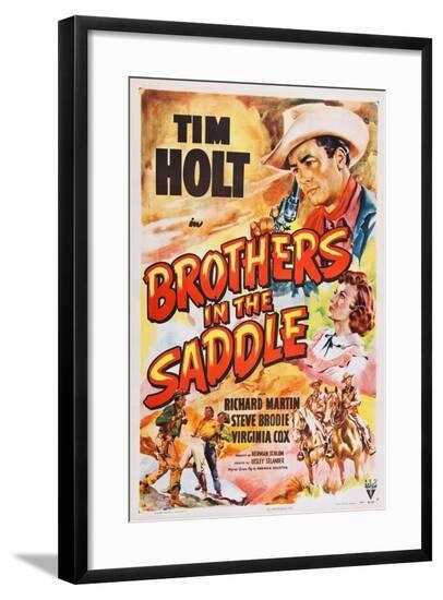 Brothers in the Saddle--Framed Art Print