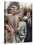 Brothers, John F. Kennedy, Robert Kennedy, and Ted Kennedy, Right, in Hyannis Port, Massachusetts-null-Stretched Canvas