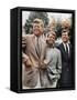 Brothers, John F. Kennedy, Robert Kennedy, and Ted Kennedy, Right, in Hyannis Port, Massachusetts-null-Framed Stretched Canvas