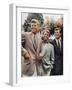 Brothers, John F. Kennedy, Robert Kennedy, and Ted Kennedy, Right, in Hyannis Port, Massachusetts-null-Framed Photographic Print