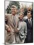 Brothers, John F. Kennedy, Robert Kennedy, and Ted Kennedy, Right, in Hyannis Port, Massachusetts-null-Mounted Photographic Print