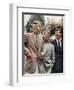 Brothers, John F. Kennedy, Robert Kennedy, and Ted Kennedy, Right, in Hyannis Port, Massachusetts-null-Framed Photographic Print