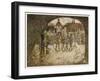 Brothers Leave Town-Arthur Rackham-Framed Art Print