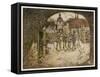 Brothers Leave Town-Arthur Rackham-Framed Stretched Canvas