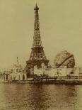 Paris, 1900 World Exhibition, The Eiffel Tower and the Grand Globe Céleste-Brothers Neurdein-Photographic Print