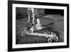 Brothers Play with their Homemade Go Cart, Ca. 1955-null-Framed Photographic Print