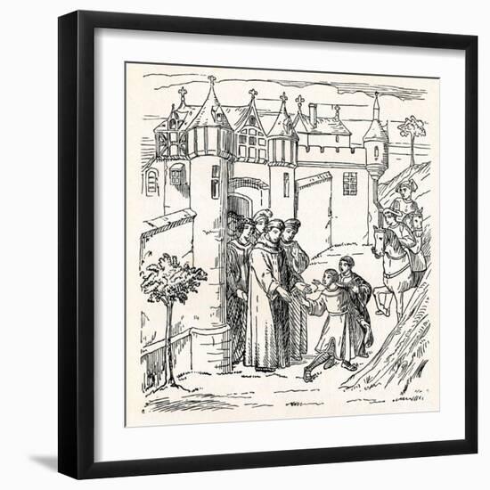 Brothers Polo Set Out from Constantinople With, Marco for China-null-Framed Giclee Print