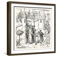 Brothers Polo Set Out from Constantinople With, Marco for China-null-Framed Giclee Print