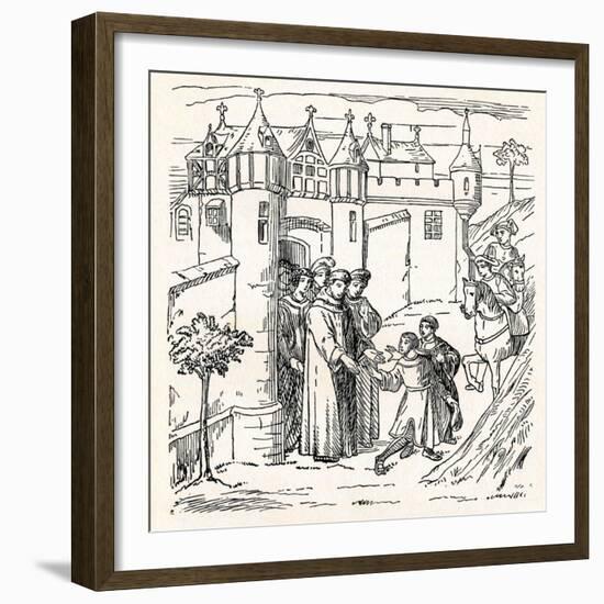 Brothers Polo Set Out from Constantinople With, Marco for China-null-Framed Giclee Print